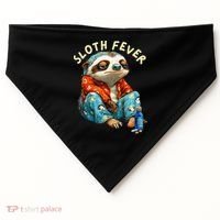 Funny Sloth Fever Humor USA-Made Doggie Bandana thumb 0