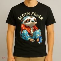 Funny Sloth Fever Humor T-Shirt thumb 3