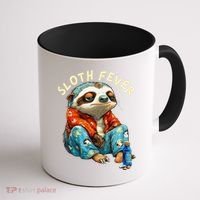 Funny Sloth Fever Humor Coffee Mug thumb 1
