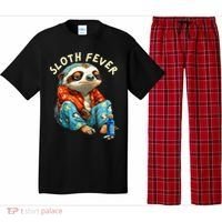 Funny Sloth Fever Humor Pajama Set thumb 0