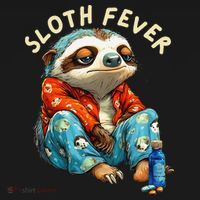 Funny Sloth Fever Humor Pajama Set thumb 2