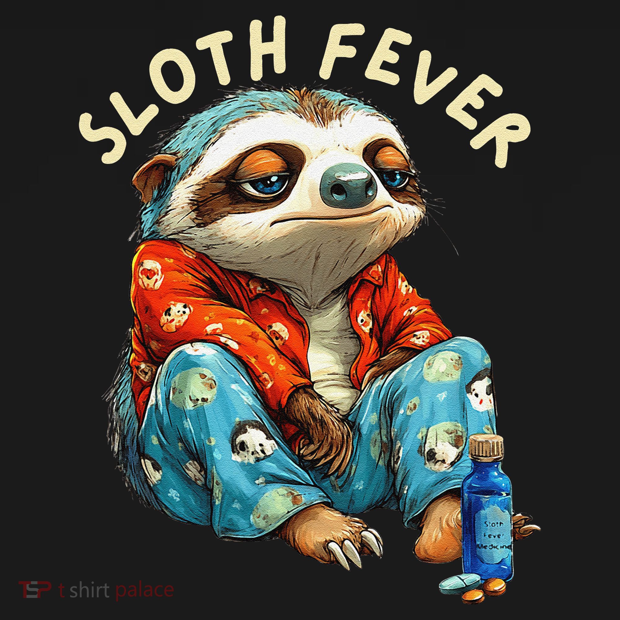 Funny Sloth Fever Humor Polo
