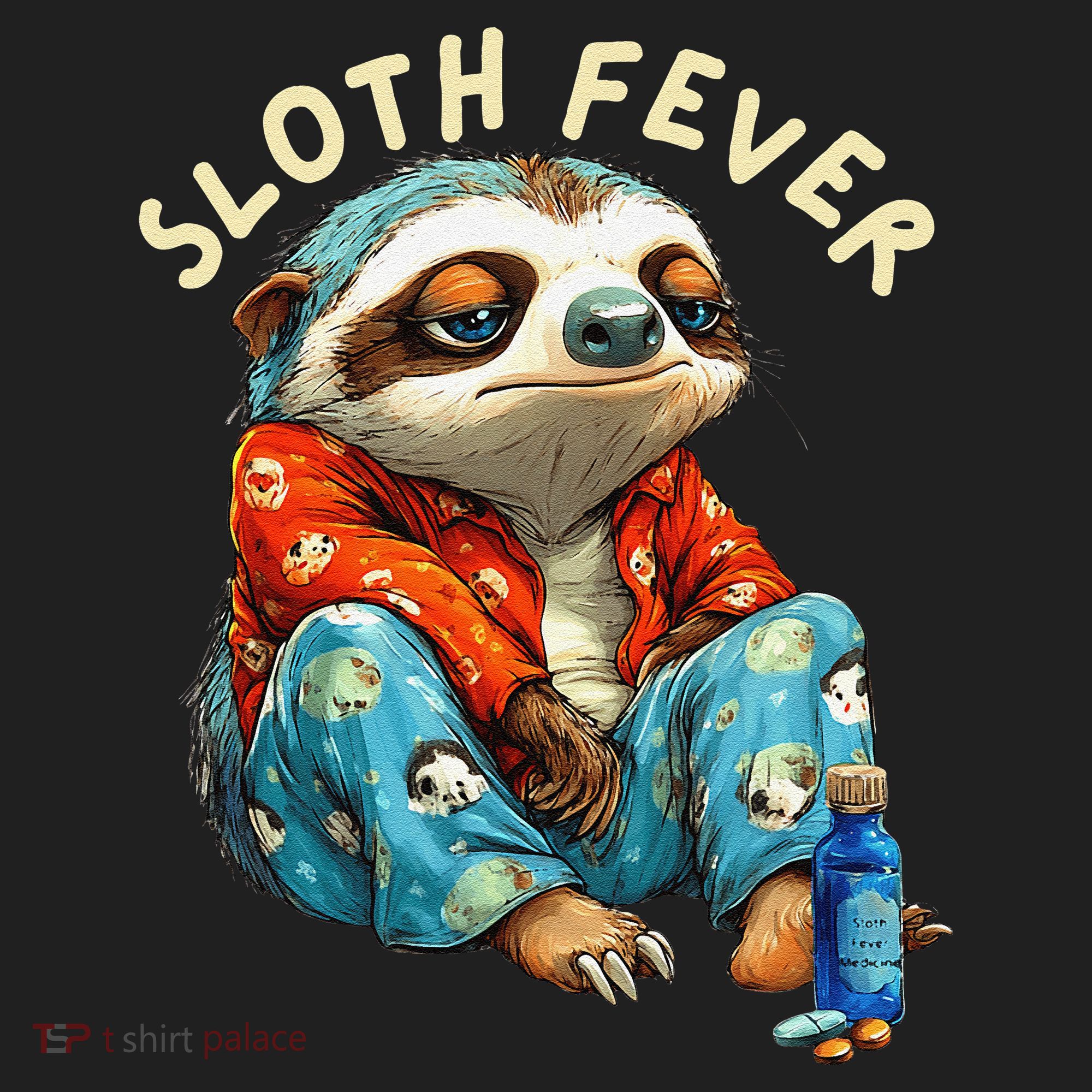 Funny Sloth Fever Humor Hat