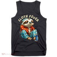 Funny Sloth Fever Humor Tank Top thumb 0