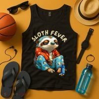 Funny Sloth Fever Humor Tank Top thumb 4