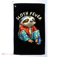 Funny Sloth Fever Humor Golf Towel thumb 0
