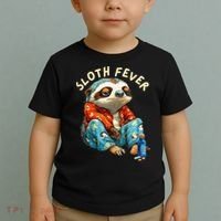 Funny Sloth Fever Humor Toddler T-Shirt thumb 2