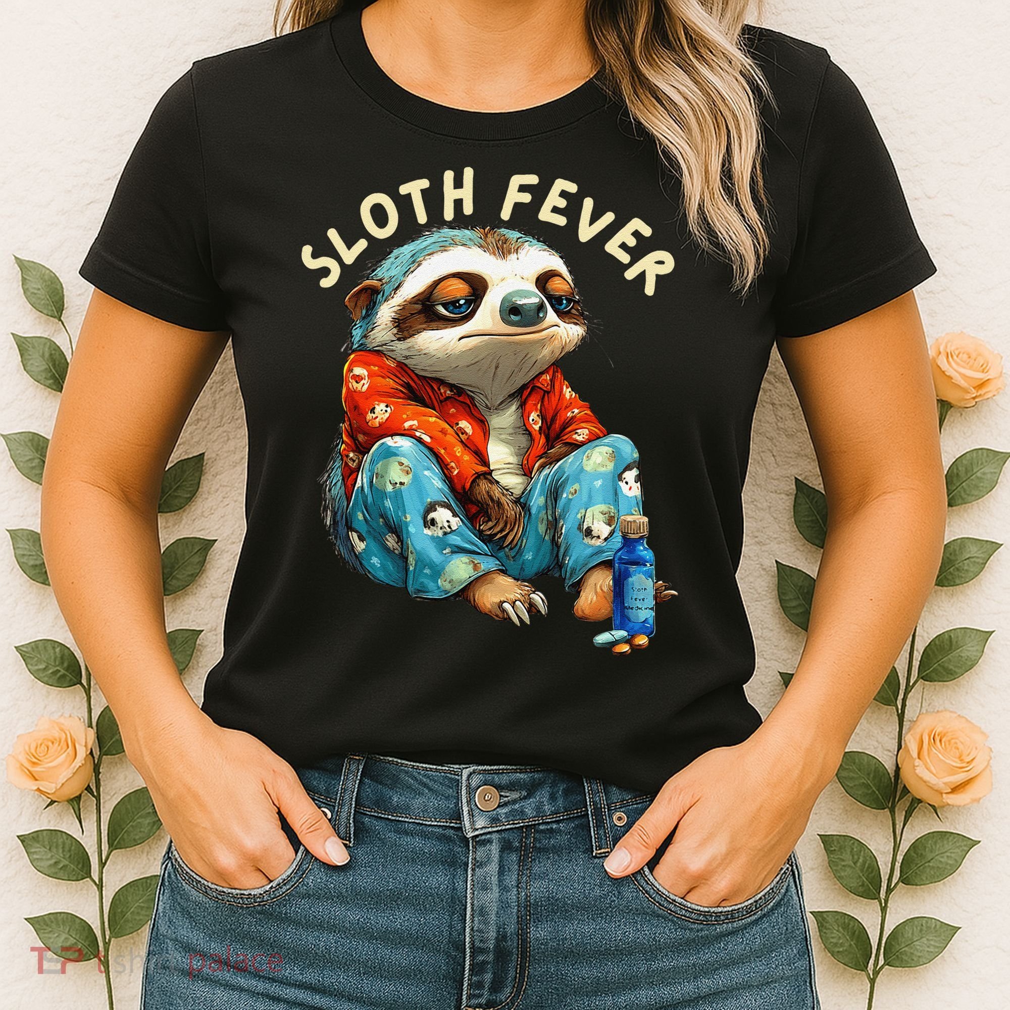 Funny Sloth Fever Humor Women's T-Shirt