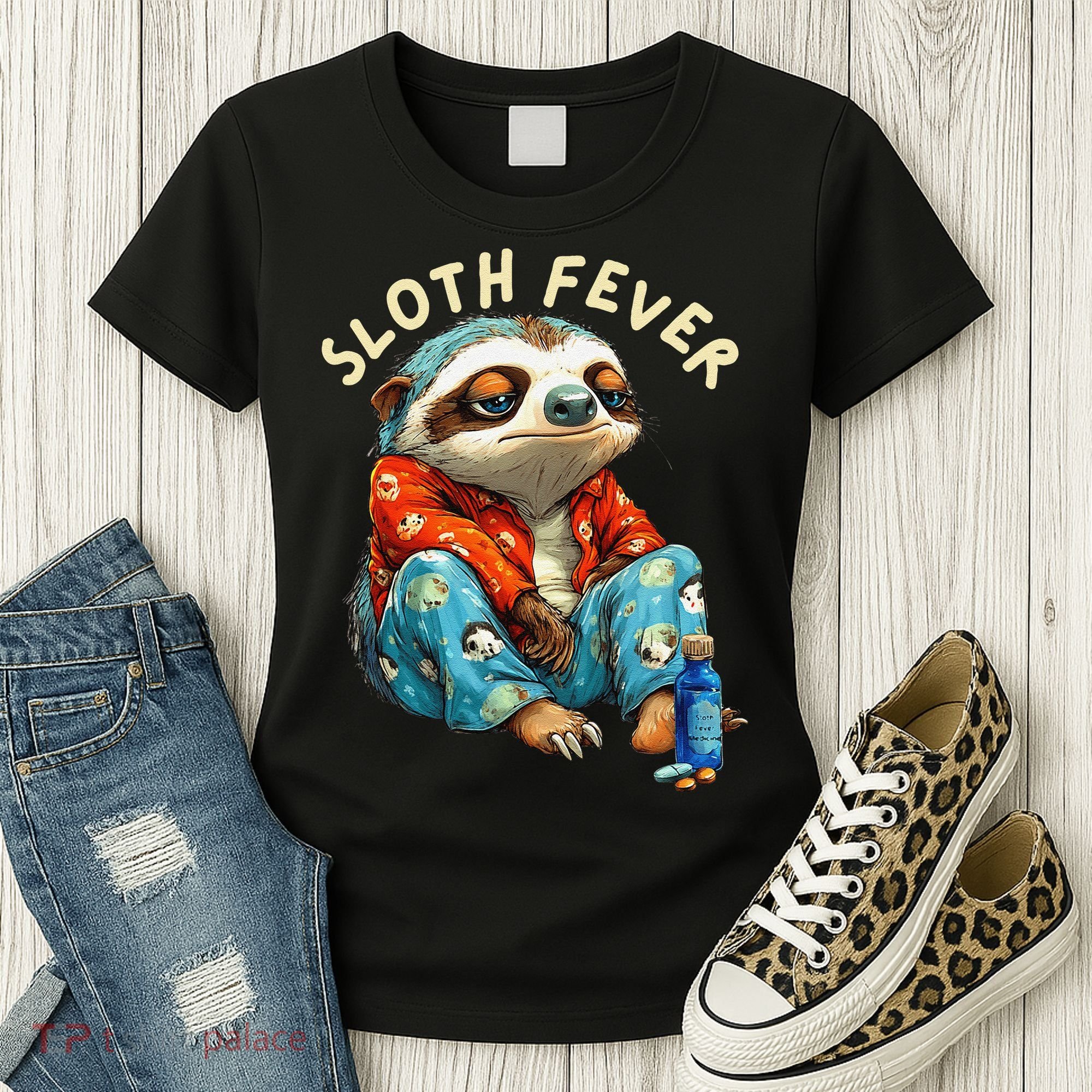 Funny Sloth Fever Humor Women's T-Shirt