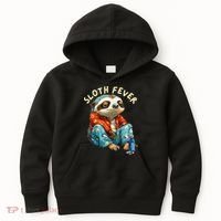 Funny Sloth Fever Humor Kids Hoodie thumb 0