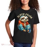 Funny Sloth Fever Humor Kids T-Shirt thumb 2