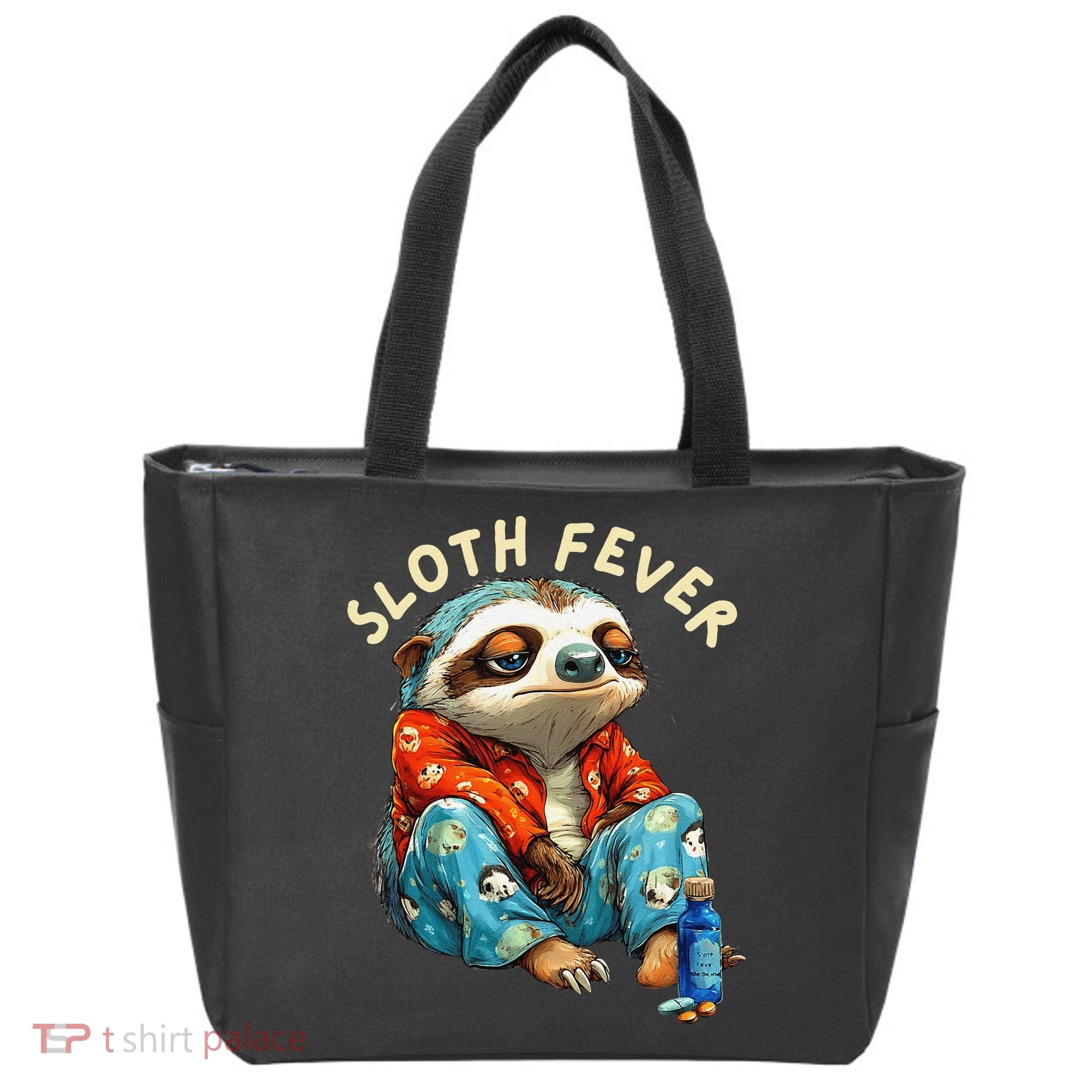 Funny Sloth Fever Humor Tote Bag