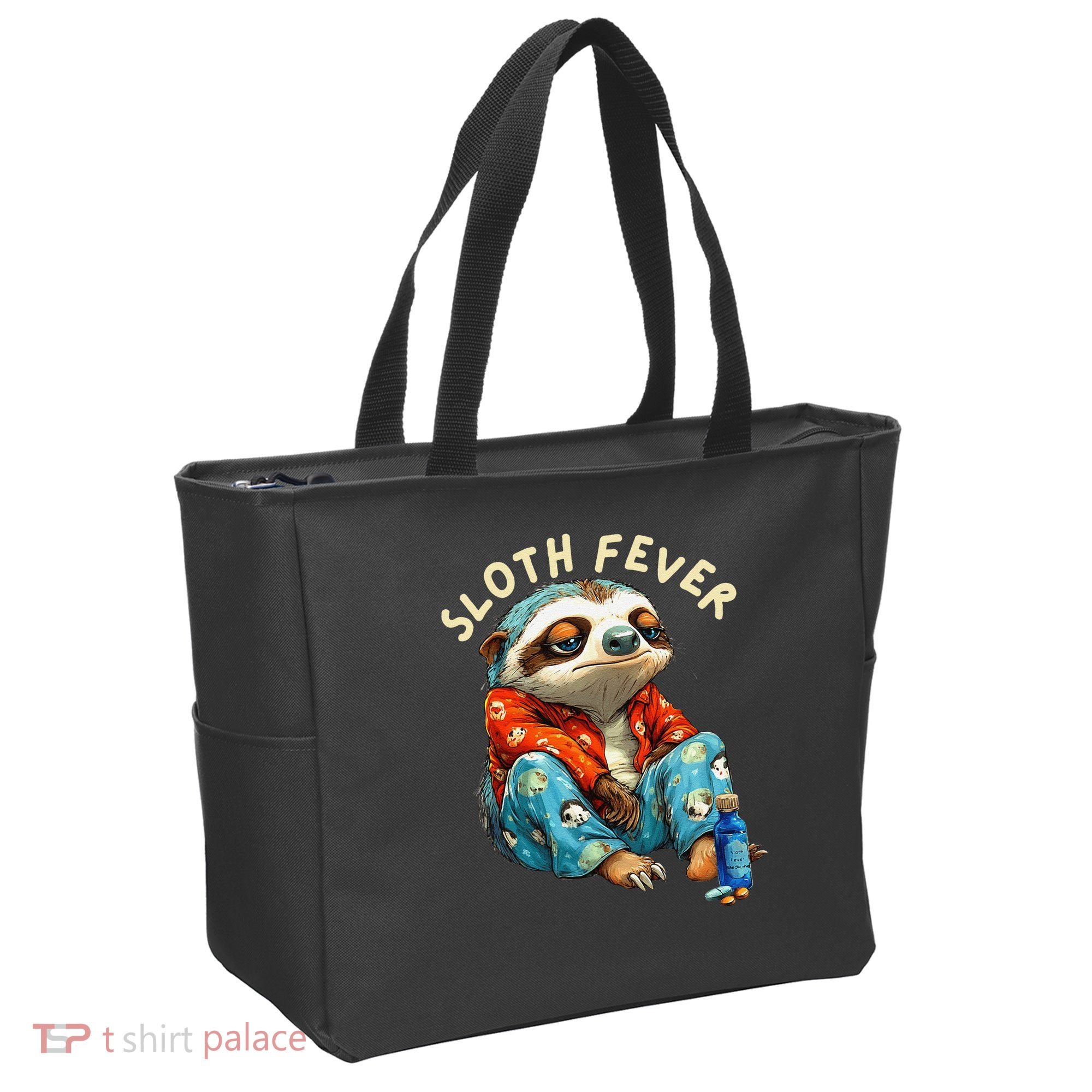 Funny Sloth Fever Humor Tote Bag