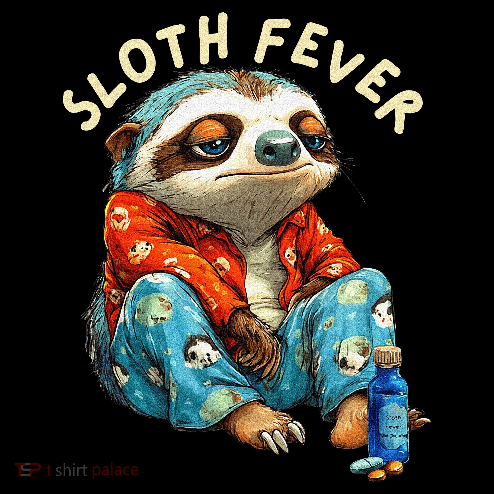 Funny Sloth Fever Humor Tote Bag
