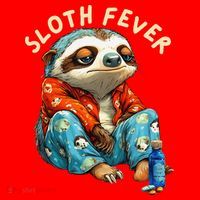 Funny Sloth Fever Humor Santa Hat thumb 1