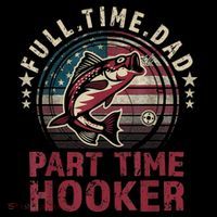 Fishing Shirt Full Time Dad Part Time Hooker Funny Bass Dad Coffee Mug thumb 5