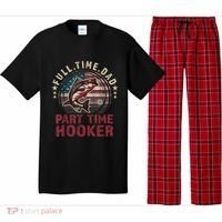Fishing Shirt Full Time Dad Part Time Hooker Funny Bass Dad Pajama Set thumb 0