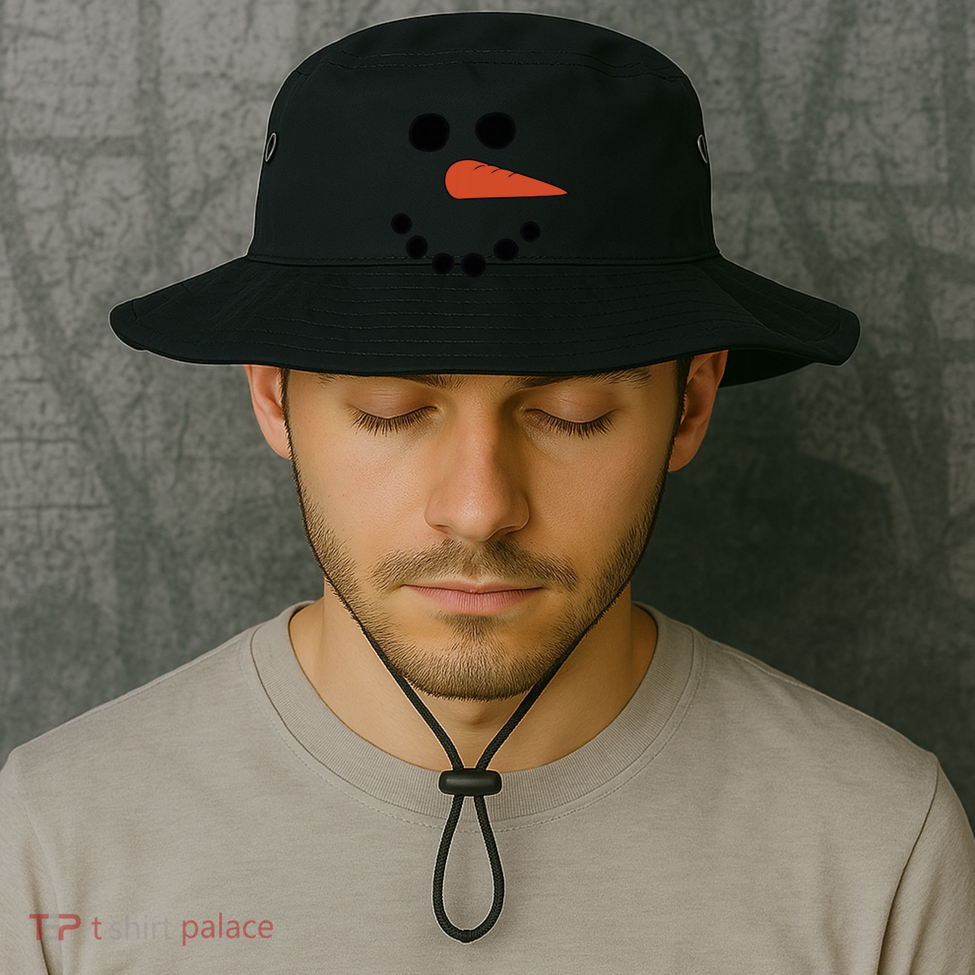 Frosty Snowman Bucket Hat