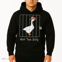 Funny Silly Goose Lover Mugshot Meme Got Too Silly Hoodie thumb 2
