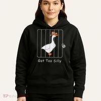 Funny Silly Goose Lover Mugshot Meme Got Too Silly Hoodie thumb 5