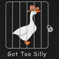 Funny Silly Goose Lover Mugshot Meme Got Too Silly Women's Hoodie thumb 2