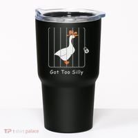 Funny Silly Goose Lover Mugshot Meme Got Too Silly Tumbler thumb 0