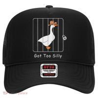 Funny Silly Goose Lover Mugshot Meme Got Too Silly Hat thumb 0