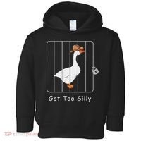 Funny Silly Goose Lover Mugshot Meme Got Too Silly Toddler Hoodie thumb 0