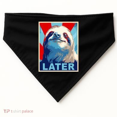 Funny Sloth Gifts Sloth USA-Made Doggie Bandana