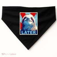 Funny Sloth Gifts Sloth USA-Made Doggie Bandana thumb 0
