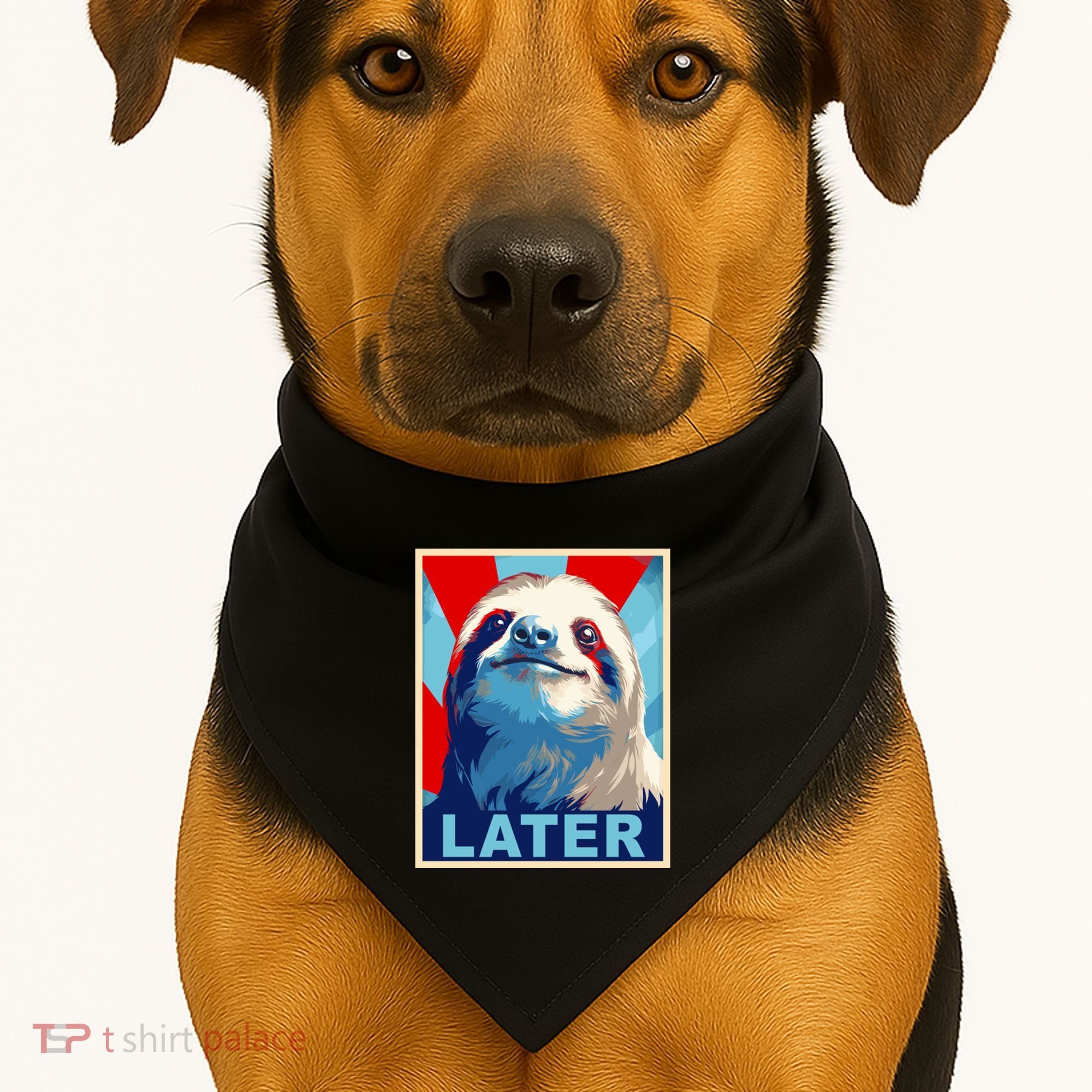 Funny Sloth Gifts Sloth USA-Made Doggie Bandana