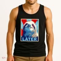 Funny Sloth Gifts Sloth Tank Top thumb 3