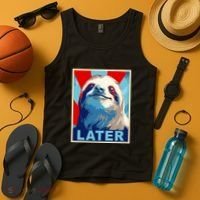 Funny Sloth Gifts Sloth Tank Top thumb 4