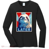 Funny Sloth Gifts Sloth Women's Long Sleeve Shirt thumb 0