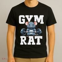Funny Sport Gym Rat Fitness Bodybuilding T-Shirt thumb 3