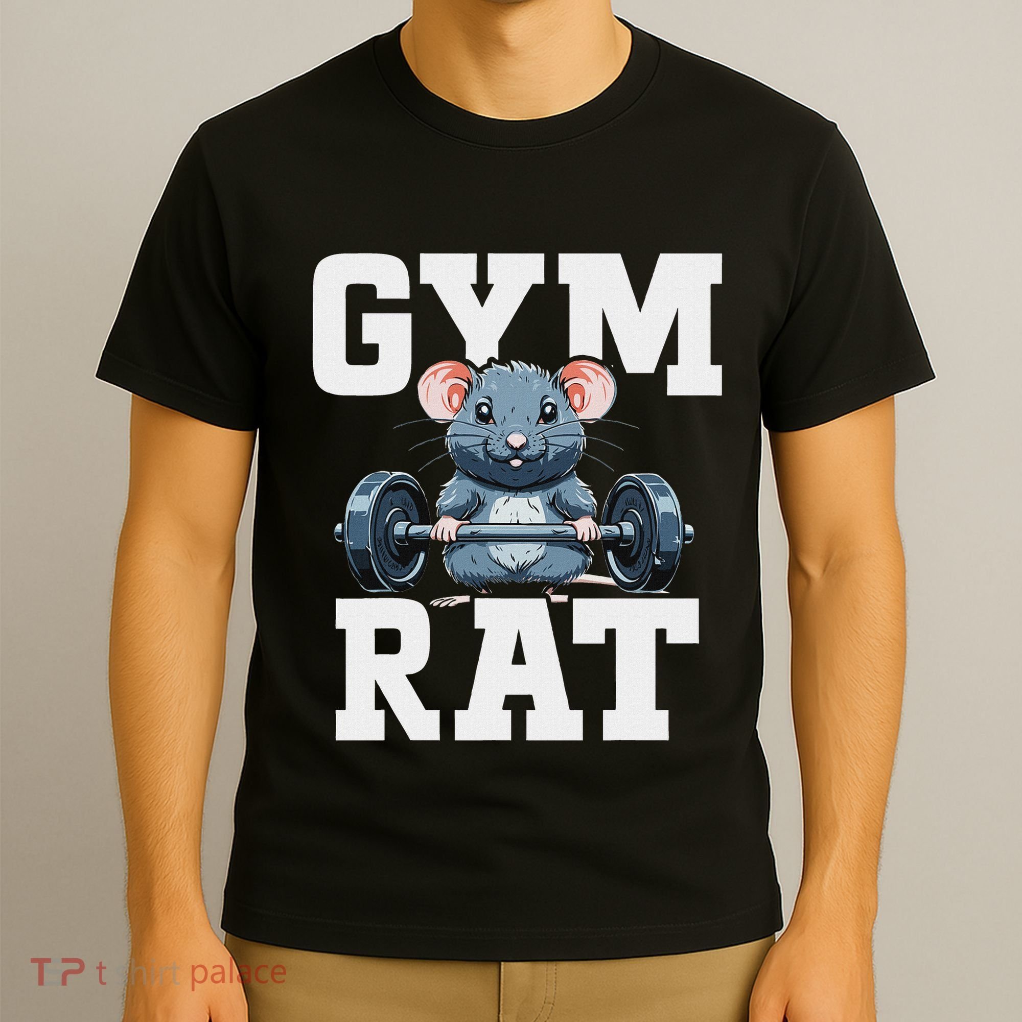 Funny Sport Gym Rat Fitness Bodybuilding T-Shirt