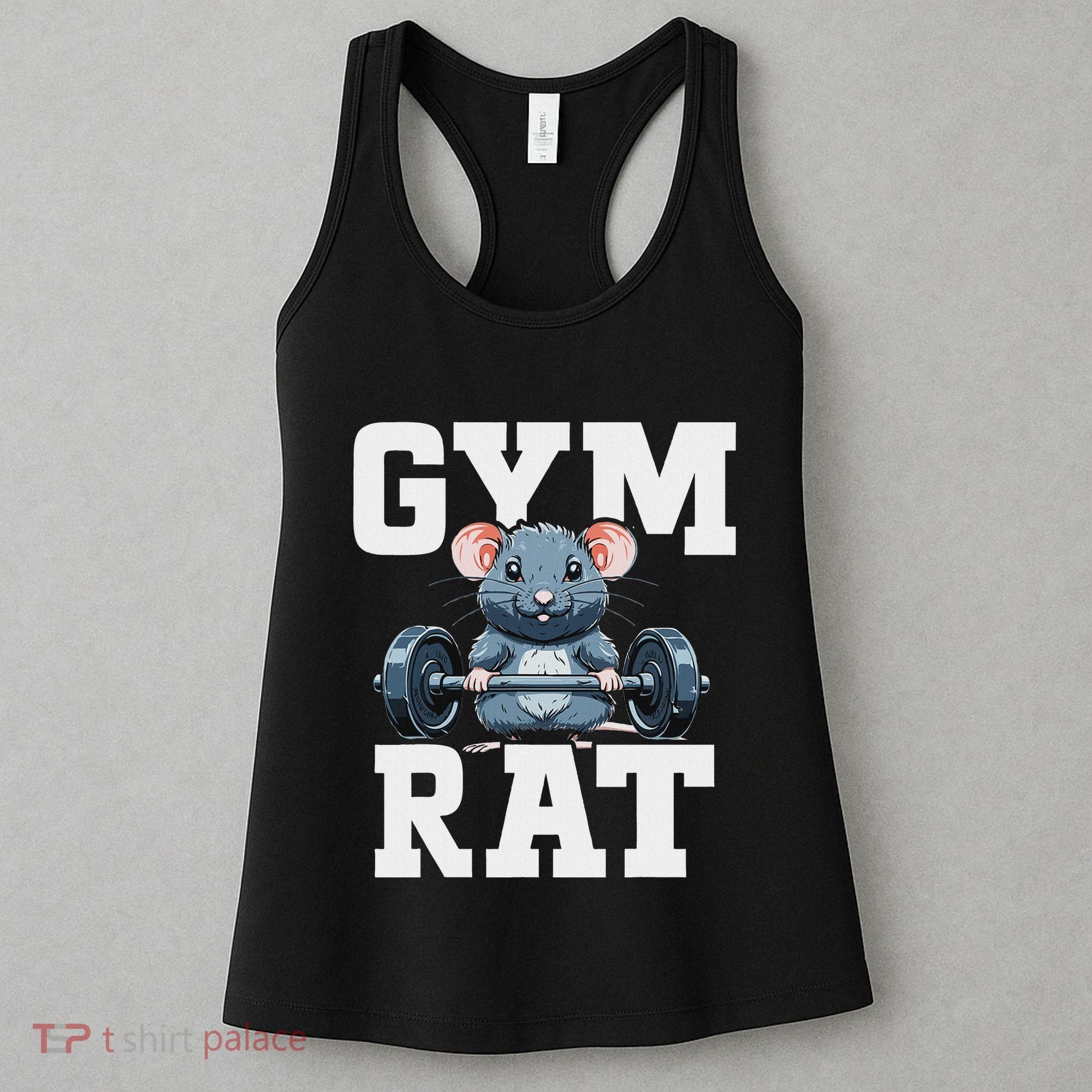 Funny Sport Gym Rat Fitness Bodybuilding Women's Tank Top