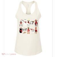 Funny Santa Goats Christmas Farmer Goat Lover Farming Women's Tank Top thumb 0
