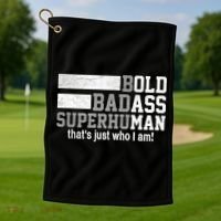 Funny Saying Gag Gift Birthday Husband Dad Fathers Day Golf Towel thumb 1