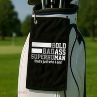 Funny Saying Gag Gift Birthday Husband Dad Fathers Day Golf Towel thumb 2