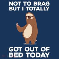 Funny Sloth - Got Out Of Bed Today Women's Hoodie thumb 2