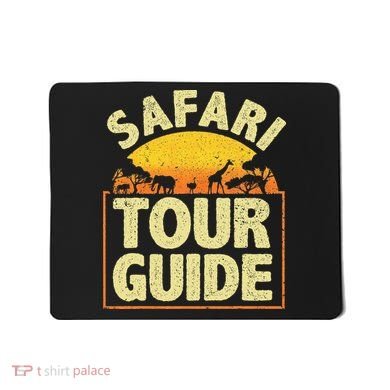 Funny Safari Guide Zoo Safari Mousepad