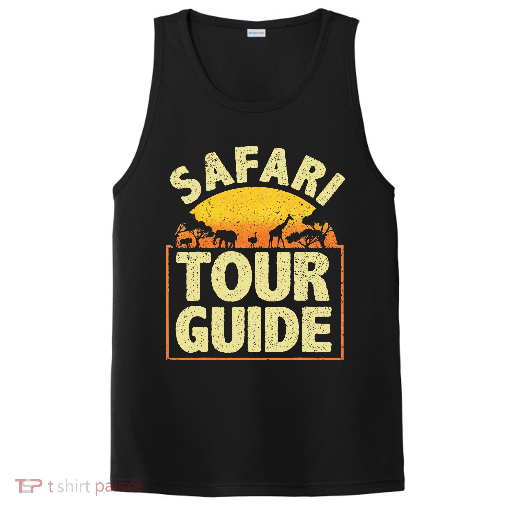 Funny Safari Guide Zoo Safari PosiCharge Competitor Tank