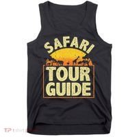 Funny Safari Guide Zoo Safari Tank Top thumb 0