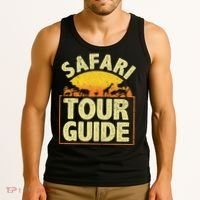 Funny Safari Guide Zoo Safari Tank Top thumb 3