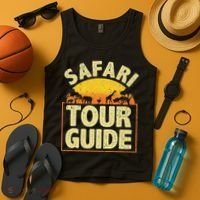 Funny Safari Guide Zoo Safari Tank Top thumb 4