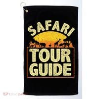 Funny Safari Guide Zoo Safari Golf Towel thumb 0