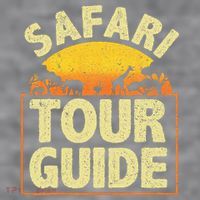 Funny Safari Guide Zoo Safari Women's Racerback Cropped Tank thumb 2