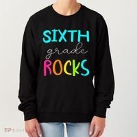 Funny Sixth Grade Rocks Team 6th Grade Teacher Women's Sweatshirt thumb 0