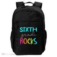 Funny Sixth Grade Rocks Team 6th Grade Teacher Backpack thumb 0